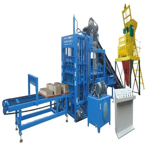 fully automatic hydraulic cement hollow fly ash interlocking brick machines concrete block making machine