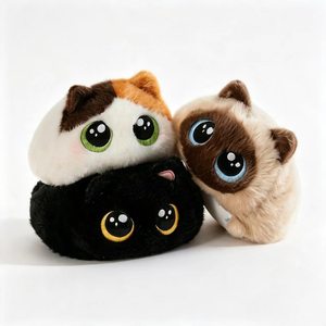 Gatto Carino e Morbido, Bambola di Peluche Ricamata <span class=keywords><strong>Super</strong></span> Morbida con Imbottitura in Cotone PP, 11cm-30cm, Giocattolo Antistress - Product Image 2