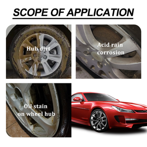RAYHONG 120ml Nettoyant pour jantes de <span class=keywords><strong>voiture</strong></span> Nettoyage des moyeux Rénovateur liquide Anti-corrosion Élimination des taches d'huile Spray Bb Bronze Bomber - Product Image 2
