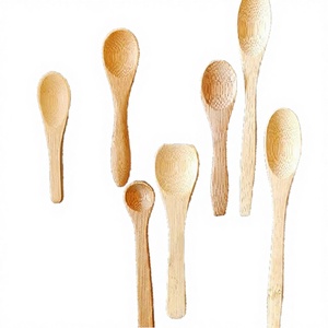 7.5cm Modern Eco-Friendly Bamboo Tableware Ice Cream Jam <b>Small</b> Coffee Honey Salt Spice Seasoning <b>Spoon</b> Scoop - Product Image 3