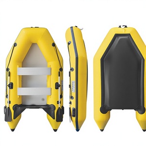 Bateau <span class=keywords><strong>de</strong></span> pêche gonflable professionnel en PVC jaune <span class=keywords><strong>de</strong></span> Chine, 2,3 m et 3,8 m, avec fond blindé, fond en aluminium recouvert et fond brossé - Product Image 3