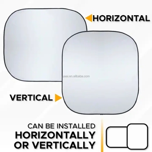 TX xe bền Polyester khối tia <span class=keywords><strong>UV</strong></span> có thể gập lại mặt trời bảo vệ cửa sổ xe dù để che nắng cho xe - Product Image 4