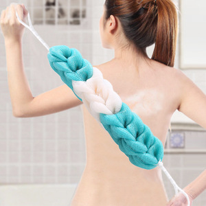 Long Bath <b>Sponge</b> Back Scrubber Exfoliating Bath Towel For Adults With Rope <b>Handle</b> Zhejiang Origin - Product Image 3