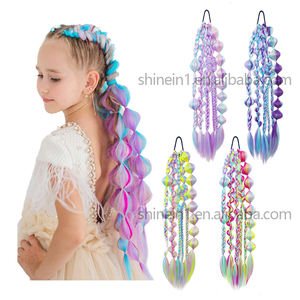 Wholesale 21inch Handmade Ombre <strong>Kids</strong> Synthetic Twist Bubble <strong>Braid</strong> Hairpieces Ponytail Box Jumbo <strong>Kids</strong> Hair <strong>Braids</strong> Extensions - Product Image 5