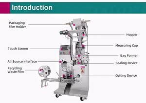 Machine automatique d'emballage plastique de qualité alimentaire pour sachets de thé dosettes de café application de boisson fonction d'étiquetage de scellage de film - Product Image 5