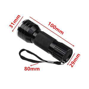 Xách tay đa chức năng phát hiện ngọn đuốc không thấm nước 21 <span class=keywords><strong>LED</strong></span> Đen nhôm UV đèn Pin - Product Image 4