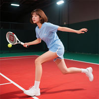 Revêtement acrylique Xiangcheng à base d'eau pour terrains multisports (tennis/basketball/volleyball/badminton), résistant aux UV et aux intempéries