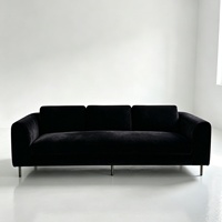 Canapé moderne minimaliste en tissu, trois places, pour salon, vente directe d'usine
