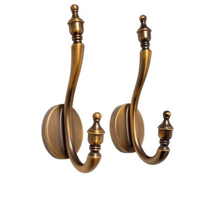 Modern Iron Wall Mounted Coat <b>Hook</b> Single <b>Hook</b> Yellow Bronze Finish Flexible Design for Bathroom Storage - Product Image 5