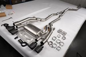 ซาตินพื้นผิว G80 G81 G82เดียว midpipe Exhaust System 3.5 ''ผสานเข้ากับ3'' เสียงโลดโผนสำหรับ BMW Exhaust System - Product Image 2