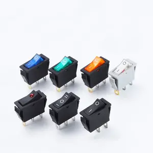 Square LED switch T85 Kcd3 rocker switch 12V waterproof 2/3 pin for use in car and ships