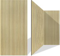 Panneaux muraux acoustiques à lattes de placage de bois Spesonic pour la décoration intérieure des murs et des plafonds