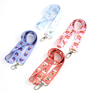 Vograce Cheap High Quality Custom Transfer Printed Make Your Own Logo 25mm Lanyard Nylon Lanyard for Promotional