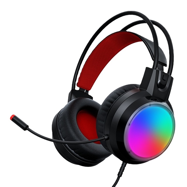 RGB Light 7.1 Stereo Headphone Wired USB Gaming Headset for PS4 PS5 Game Microphone