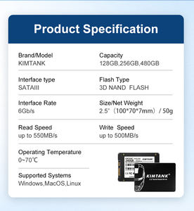 Оптовая продажа 2,5 Ssd Sata <span class=keywords><strong>3</strong></span> твердый жесткий диск внутренний Ssd 1 ТБ 128 ГБ 256 ГБ 512 ГБ 1 ТБ 2 ТБ Ssd 512 ГБ дисковод - Product Image 5