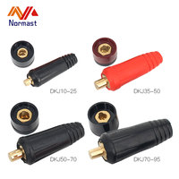 Connecteur rapide DINSE pour soudage TIG européen, câble de soudage en cuivre mâle-femelle, accessoires pour machine à souder Normast