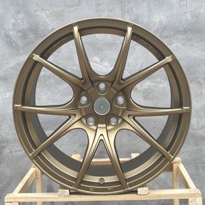 Jante en alliage formant du flux Roue en alliage de <span class=keywords><strong>voiture</strong></span> de tourisme 17 18 19 pouces 5*112 5*120 5*114.3 <span class=keywords><strong>Prix</strong></span> bon marché Couleur bronze - Product Image 1