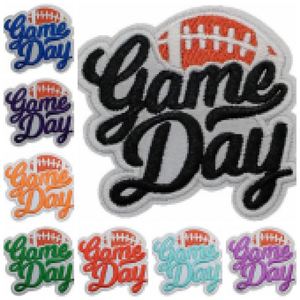 <b>Iron</b> on Embroidery Game Day Patch for Clothes Hat Decoration Gift - Product Image 2