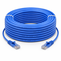 Kabel LAN UTP CAT 6 23AWG 4 Pasang Tembaga Murni dengan Jaket PVC LSZH Sesuai RoHS