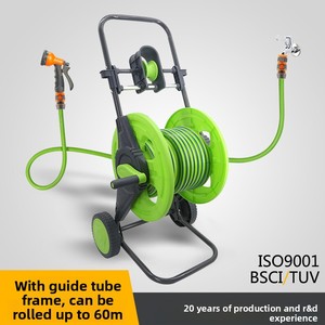 NQ SPORTS Kit de <span class=keywords><strong>tuyau</strong></span> d'arrosage rétractable <span class=keywords><strong>mural</strong></span> haute pression robuste et portable pour usage domestique et de jardin - Product Image 2