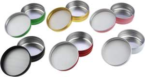 Vente en gros de pots cosmétiques, contenants à bonbons, pots de rangement vides en métal et aluminium, 1oz, 2oz, 4oz, 30g, 60g, 120g - Product Image 5