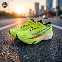 Chaussures de course durables à empeigne en maille personnalisée, production en gros en usine, forme de course aérodynamique, pour équipes sportives, été, vente en gros