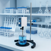 Homogénéisateur émulsifiant numérique BIOSTELLAR D200 200W, mélangeur haute vitesse de laboratoire avec sonde en acier inoxydable 20-1200mL