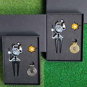 Tees de golf metálicos con forma humana y marcador de bola magnético, juego para golf - Product Image 1