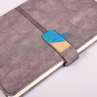 Libreta de Notas A5 al por Mayor, Imitación Piel, con Hebilla Creativa, para Reuniones, Oficina, Negocios, 100 Hojas, Estilo Simple, Diario Impreso