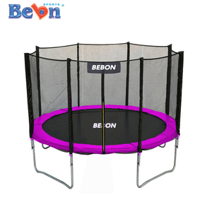 Cao cấp 244cm 8ft PVC trong nhà <span class=keywords><strong>Trampoline</strong></span> giường với an toàn tay vịn Kids 'thư bị trả lại nhảy giường cho trẻ em của phòng chơi - Product Image 2
