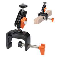 K&F CONCEPT MS-38 Kit Penjepit Fleksibel untuk Kamera Aksi, Jangkauan Penjepit Ponsel 5-45mm untuk Permukaan Datar & Bulat