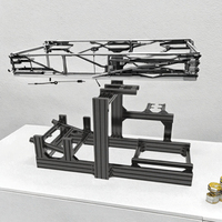 Ensemble complet de simulateur de course avec cockpit, version universelle 4080, capacité de charge de 200 kg, profil en aluminium série 6000
