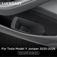 Boîte de rangement pour porte avant de voiture Tesla Model Y Juniper/Launch 2025, accessoires intérieurs, bac de rangement anti-salissures pour fentes de porte