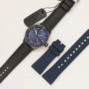 Reloj de Hombre Profesional de Buceo, Impresionante, Personalizado, Mecánico Automático, con Esfera Azul Sunray, Caja de Acero Plateado, Luminoso e Impermeable - Product Image 5