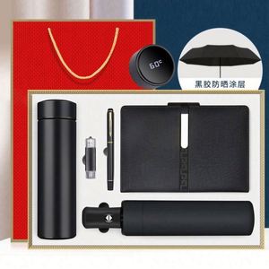 2024สินค้าใหม่ของขวัญแจกฟรีชุดของขวัญร่มสมุดโน๊ตพิมพ์โลโก้ - Product Image 5