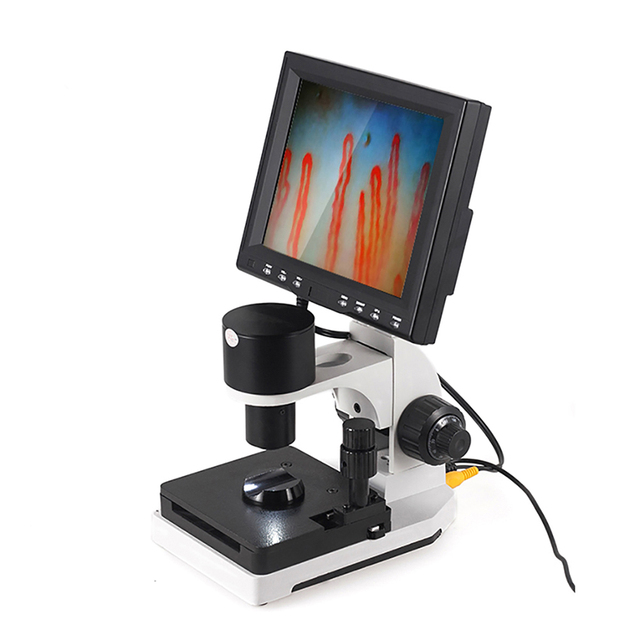 Factory Price LED 8'' LCD Microcirculation Nail Checking Microscope Capillaroscopy Microcirculation Blood Capillary Microscope
