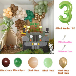 Decoración de Globos para Primer Cumpleaños de Niño, Tema de Safari en la Jungla, Decoraciones para Fiesta de Cumpleaños Infantil, Fiesta de Bebé Salvaje, Día del Niño - Product Image 4