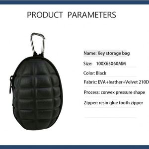 กระเป๋าใส่กุญแจแบบแข็ง EVA ขนาดเล็กแบบกำหนดเอง พร้อมห่วงกุญแจ - Product Image 3