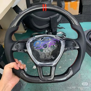 Assurance qualité cuir perforé LED volant en Fiber de carbone pour Volkswagen <span class=keywords><strong>Golf</strong></span> 7.5 gti volant de voiture - Product Image 6