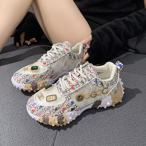 Chaussures basses à strass style durian, nouveau modèle de chaussures plates pour femmes avec strass, chaussures de sport et décontractées pour femmes à strass - Product Image 3