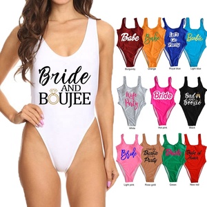 Costume da bagno intero sexy da donna con logo personalizzato OEM, senza schienale, taglie forti, vita alta, in Spandex/Nylon, con imbottitura rimovibile - Product Image 6
