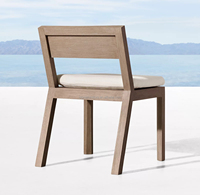 Meubles de jardin de luxe pour l'extérieur, table et chaises en teck imperméables pour restaurant, 8 à 12 personnes