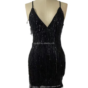 Abiti da sera <span class=keywords><strong>con</strong></span> <span class=keywords><strong>paillettes</strong></span> da donna di nuovo Design abiti da sera <span class=keywords><strong>con</strong></span> <span class=keywords><strong>paillettes</strong></span> verdi <span class=keywords><strong>Mini</strong></span> <span class=keywords><strong>abito</strong></span> - Product Image 3
