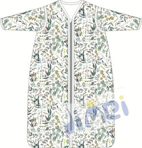 Sac de couchage personnalisable pour bébé et bébé, moyen et petit lot, sac de couchage d'emmaillotage antibactérien à impression numérique avec fermeture à glissière - Product Image 3