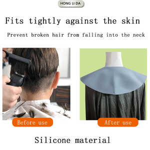 Cape <span class=keywords><strong>de</strong></span> coiffure en silicone, antiadhésive, imperméable, antistatique, grise, logo personnalisé. Coussin <span class=keywords><strong>de</strong></span> protection pour les épaules pour la <span class=keywords><strong>coupe</strong></span> <span class=keywords><strong>de</strong></span> <span class=keywords><strong>cheveux</strong></span> professionnelle en salon - Product Image 6