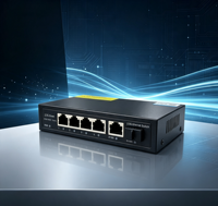 Switch de Red Ethernet RJ45 de 5 Puertos 2.5G con 1 Puerto SFP de 10G para Uplink, Apilable y con QoS, Plug and Play para Cámaras IP/Puntos de Acceso WiFi - En Stock