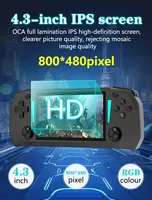 Console de jeu portable rétro open source avec écran IPS de 4,3 pouces, système Linux, batterie de 2500 mAh, WiFi intégré, jeux intégrés, OEM ODM en gros