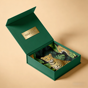 Custom Luxury Magnetic Flip Rigid Eco-Friendly Heavy-Duty <b>Gift</b> <b>Box</b> <b>Flat</b> <b>Pack</b> Recyclable Cosmetic Jewelry Apparel Wine Packaging - Product Image 1