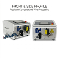 Machine de découpe, dénudage et pliage automatique de fils 3Q SQ-WZ6 PLC, contrôle PLC, 0,5-6 mm², écran tactile LCD 7 pouces, température maximale 150 degrés