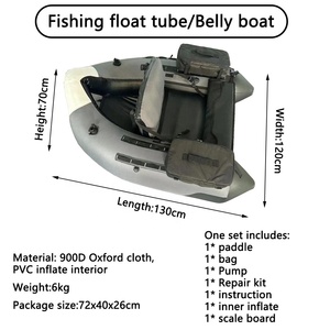 Chine oem PVC pas cher chambre à air intérieure pêche catamaran ponton gonflable rivière ventre bateau pêche flotteur tube pour pêcheur - Product Image 2